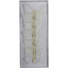 Набор прищепок бабочка HOUSE OF SEASONS, 6шт, Ø 9см, цвет белый 83394