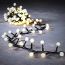 Новогодняя светодиодная гирлянда LUCA LIGHTING, ягодки, теплый белый свет, на батарейках, 192 ламп, 1440 см 84435